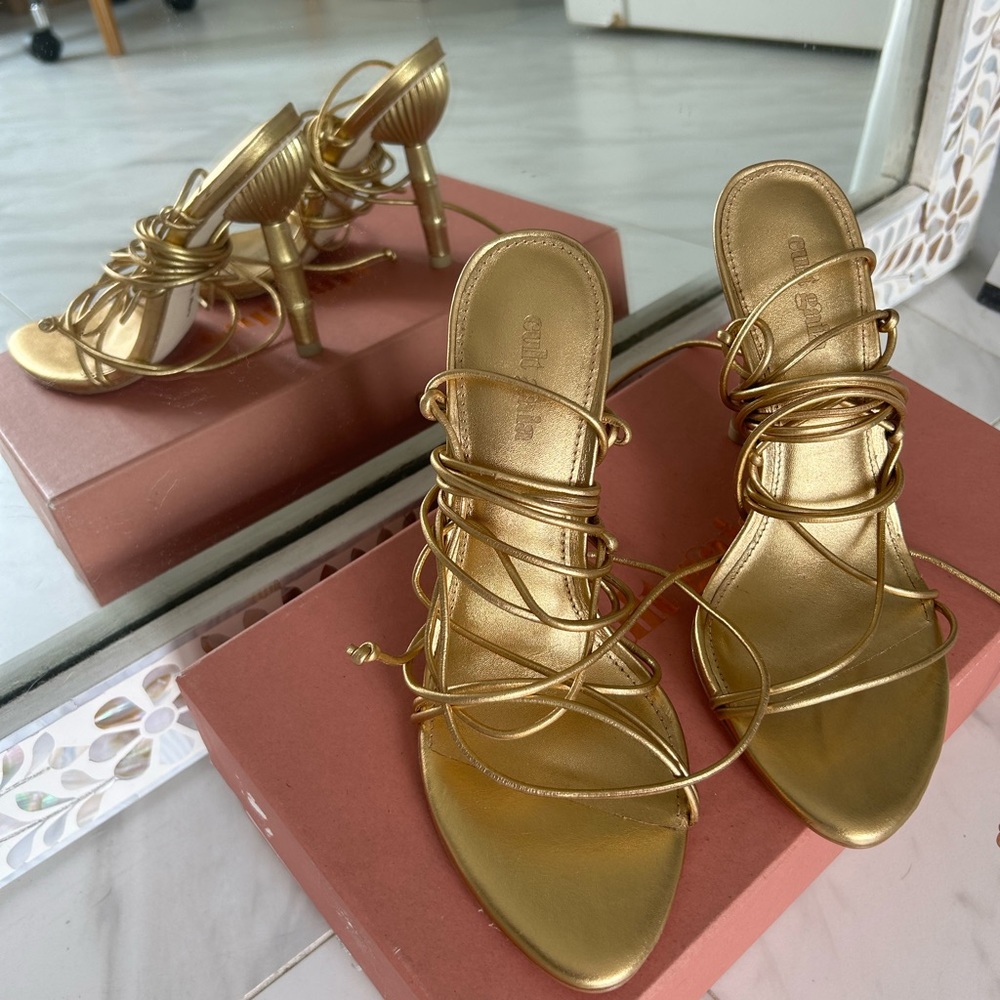 Cult Gaia ~ soleil sandals (gold)